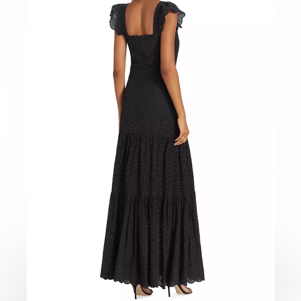 Veronica Beard Black Eyelet Maxi Dress - Picture 6 of 6